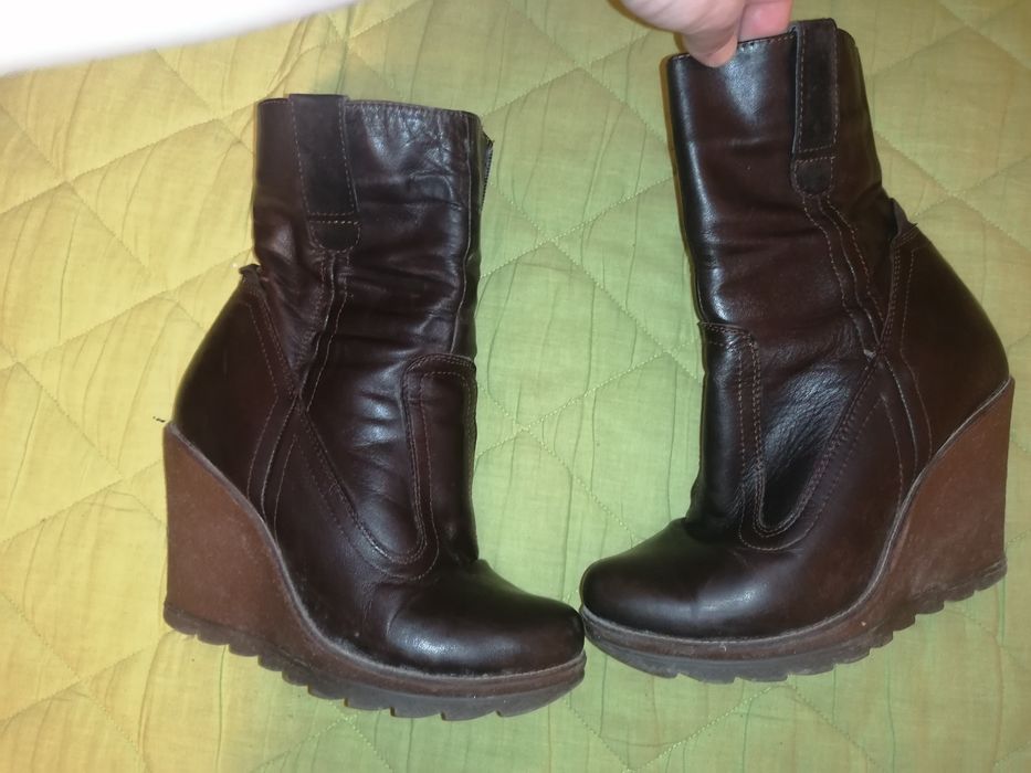 Cizme / ghete / botine dama, piele naturala marimea 37