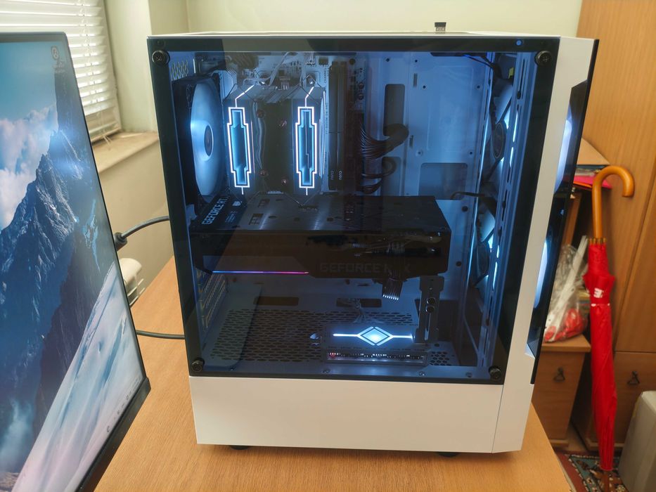 Геймърски компютър, Ryzen 5500, Rtx 3060Ti, 512Gb nvme, 1tb hdd, 16gb Ram