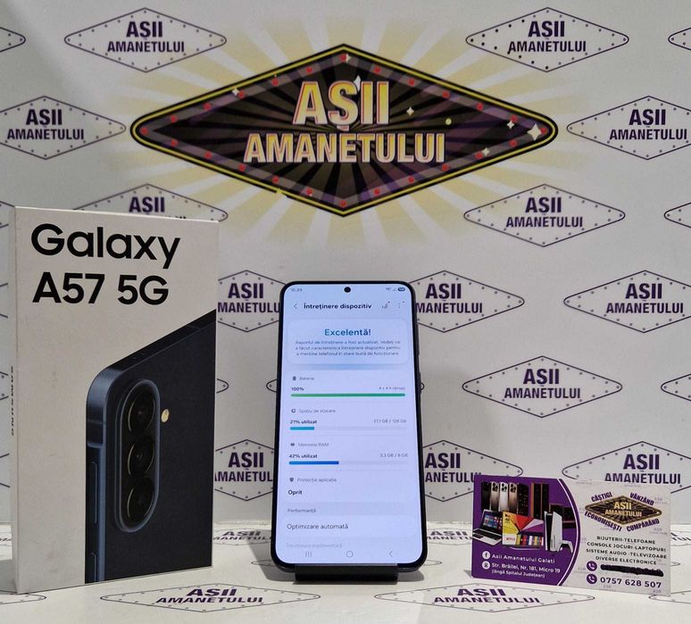 Asii Amanetului - Samsung Galaxy A57 5G, 128GB, 8GB Ram, 100% Baterie