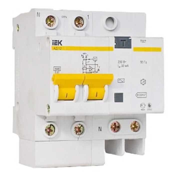 Выключатель автоматический диф. тока (УЗО), АД-12, 25А, 30мА