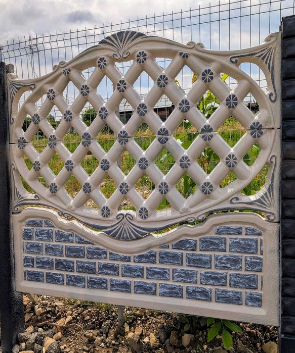 Gard din beton cu sau fără montaj