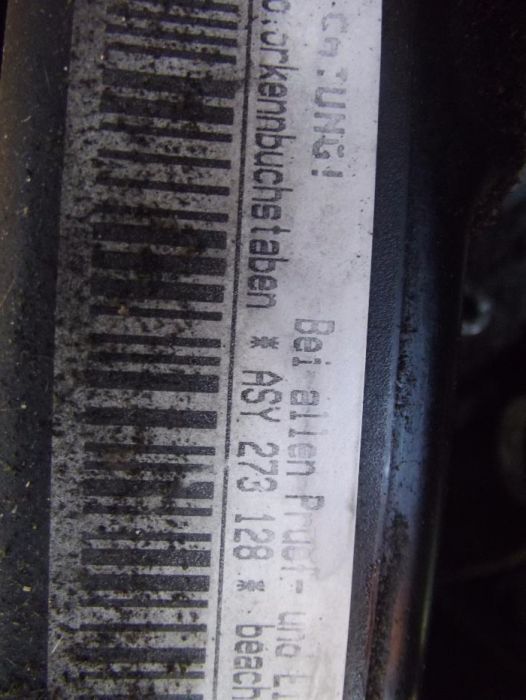 Motor VW 1.9SDI ASY Polo 9n Caddy ibiza Cordoba golf 4 Octavia