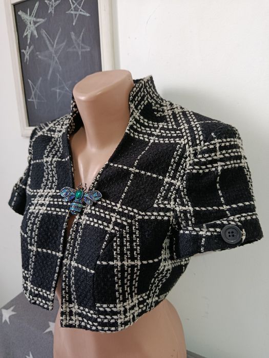 Vesta groasa bolero office eleganta lana mărimea 38 M Silver Creek