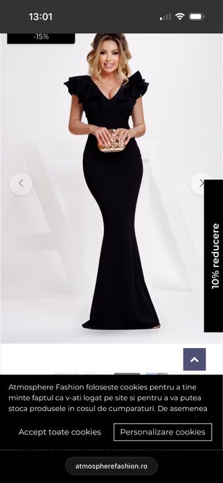 Rochie lunga neagra atmosphere