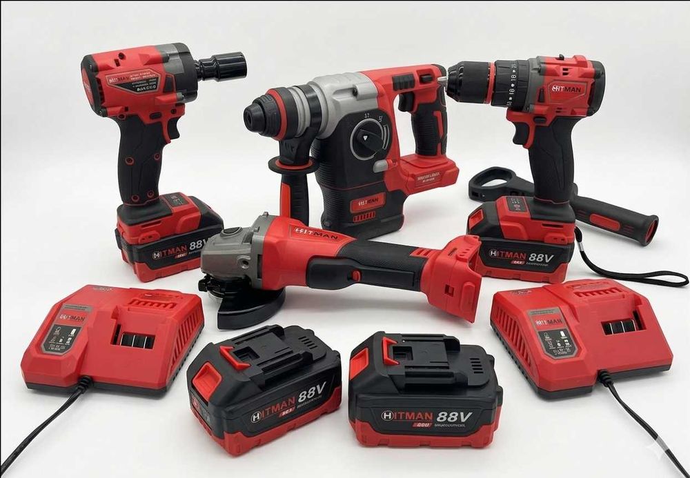 Set scule 88V 4 unelte 4 baterii putere maxima