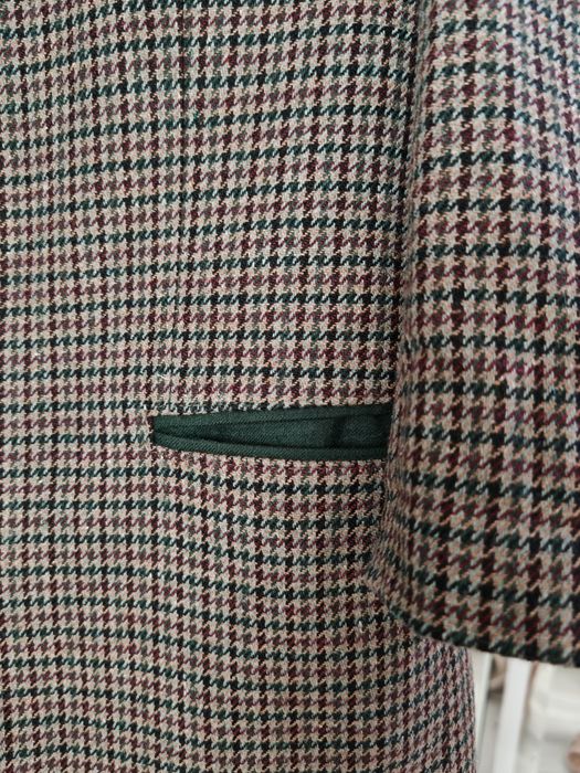 Sacou din lana carouri