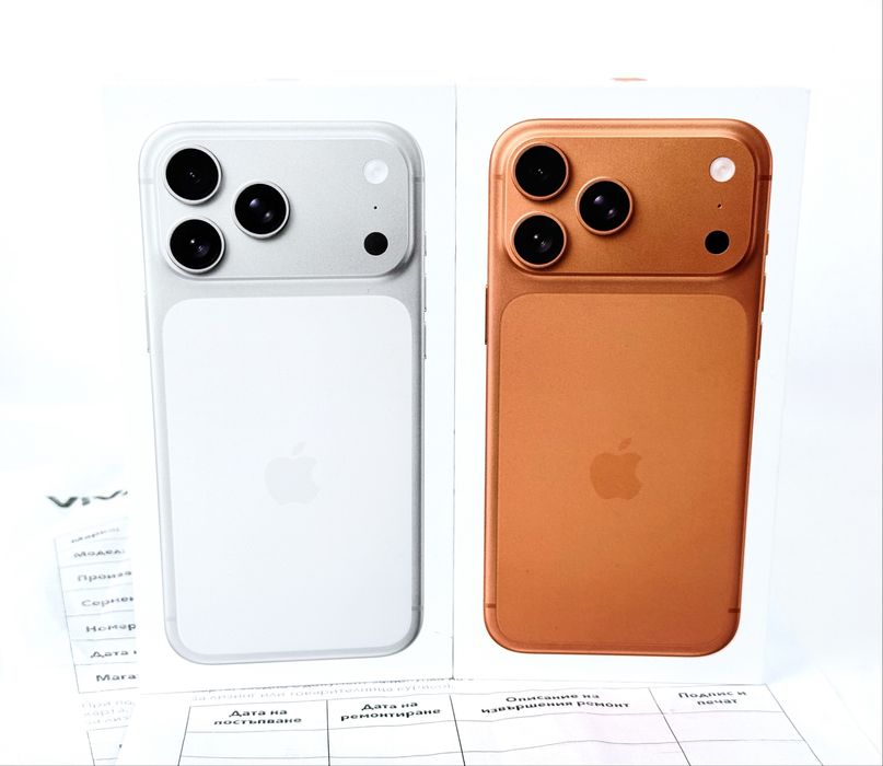 НОВ! Apple iPhone 17 Pro Max 512GB Orange / Silver / Blue 2г. Гаранция