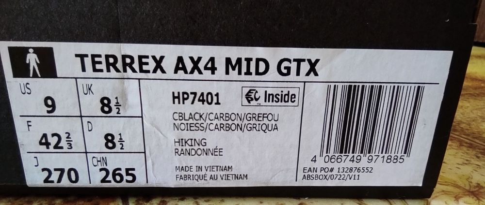 ADIDAS Обувки Terrex AX4 Mid GORE-TEX