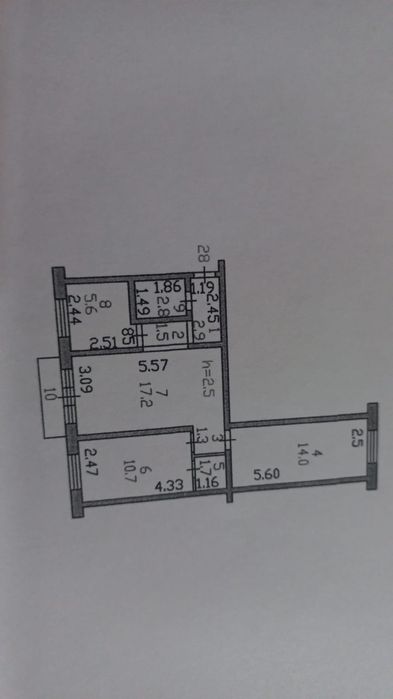 Продам 3-комнатную квартиру Ахтамар
