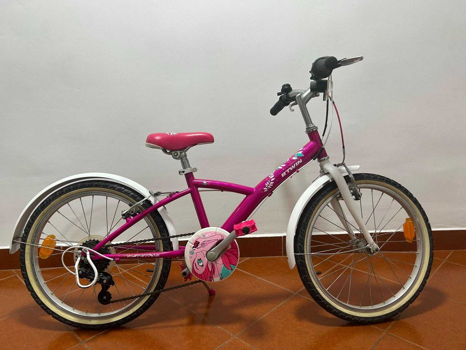 Bicicletă fete B’Twin Mistigirl 500 (Dechatlon) - Roți 20 inch, Stare Excelentă