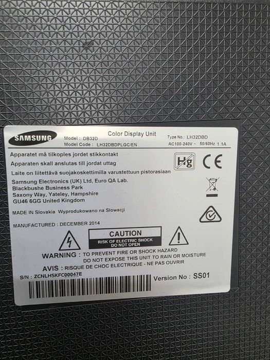 Монитор Samsung DB32D 1920x1080