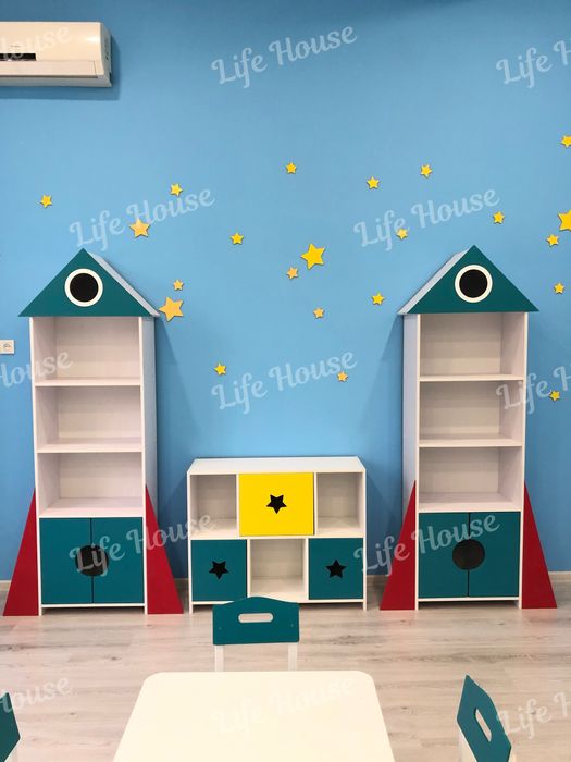 Мебель для детского сада стеллаж для игрушек