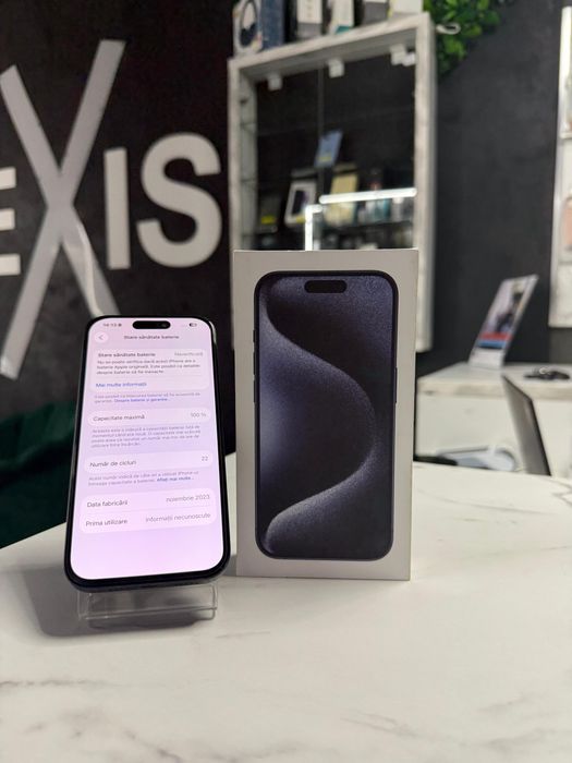 Magazin Telefoane / iPhone 15 Pro 1TB Blue Titanium/ Garantie