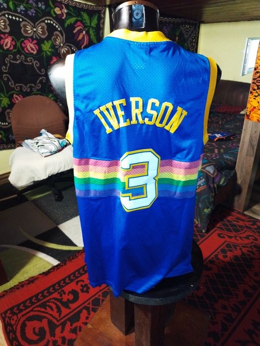Maiou basketball USA NBA Denver Nuggets Iverson size XL