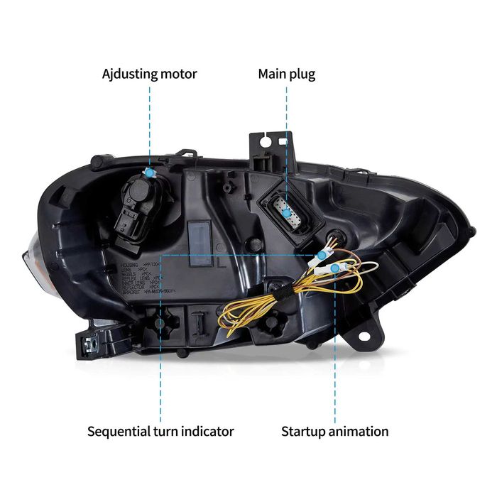 Комплект Full LED фарове с мигачи за Mustang 2018 с визията на S650