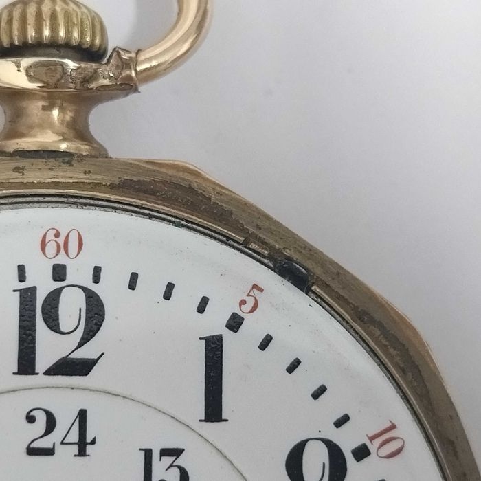 ELGIN Veritas Джобен часовник, позлатен, рядък, перфектен