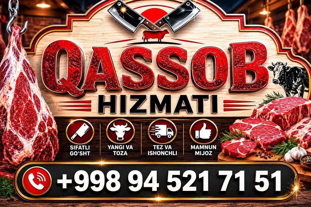 Qassob hizmati Halol va Sifatli