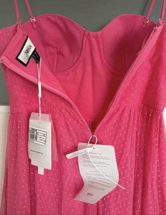 Rochie party tulle Barbie pink - NISSA