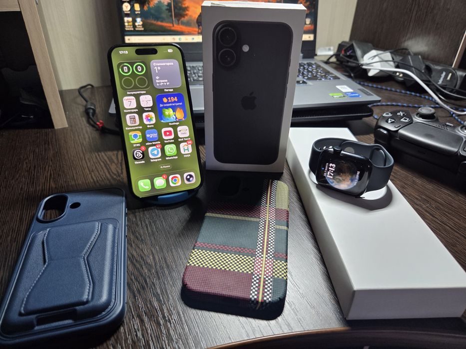 Продам iPhone 16 + apple watch se gen 2