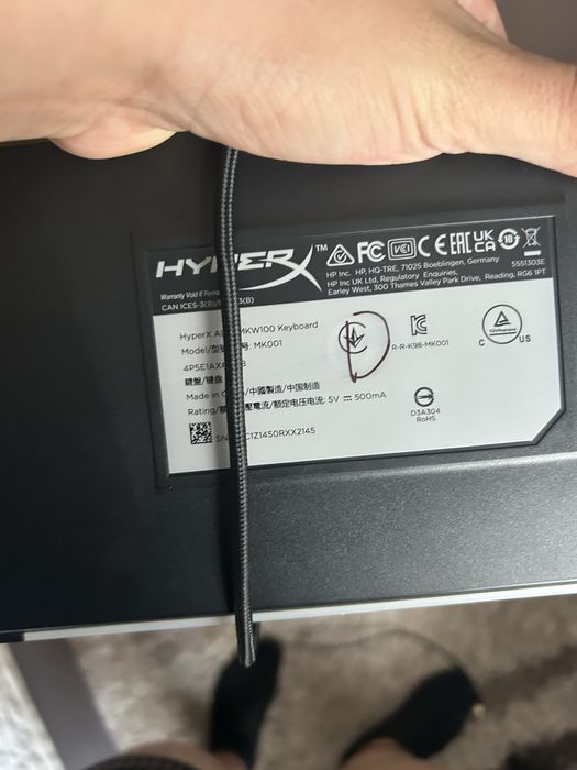 Продам клавиатуру hyperx