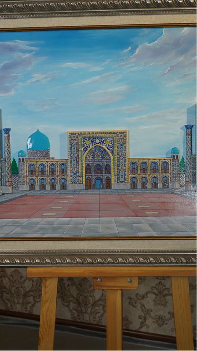 Registon 3D kartina SHERDOR ULUG’BEK TILLAQORI decor