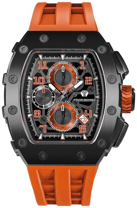 Нов часовник TSAR BOMBA Premium Iron Ember TB8204QR2 - гаранция