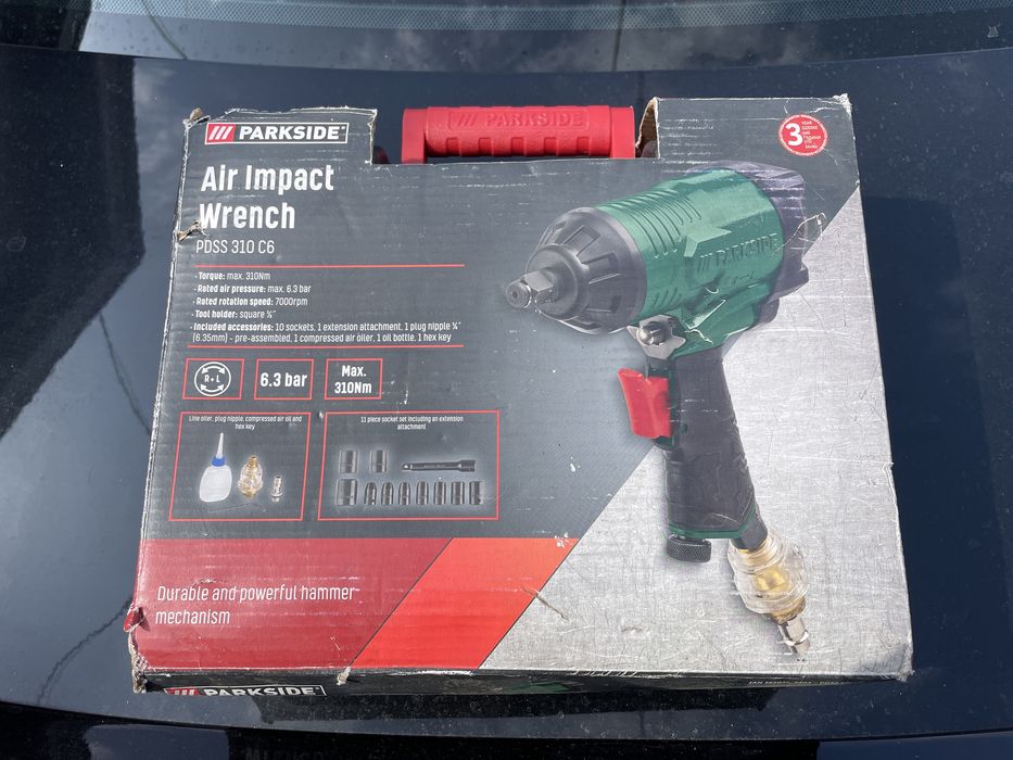 Cheie cu impact pe aer Parkside