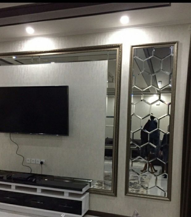 Оргстекло витраж зеркала ромбик фацетом