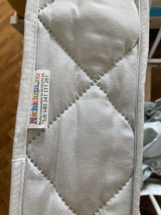Pat bebelus cu saltea de cocos si protectii laterale