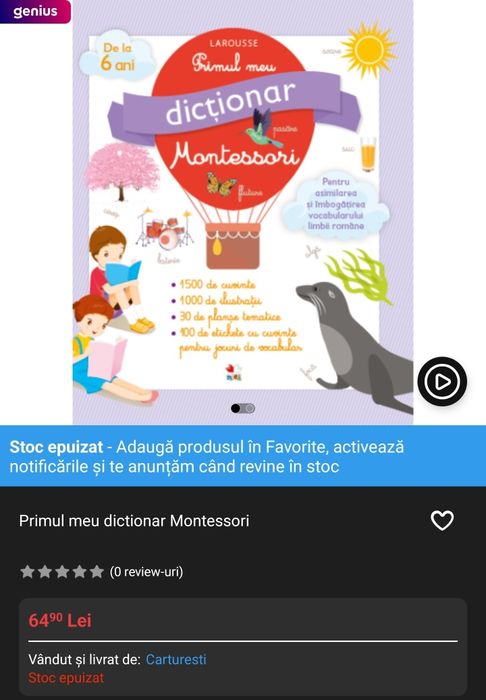 Primul meu dicționar Montesouri - Lariusse - Editura Litera