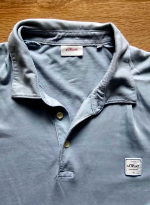 Tricou Polo s.Oliver "Essential" mărimea XL - Albastru Deschis