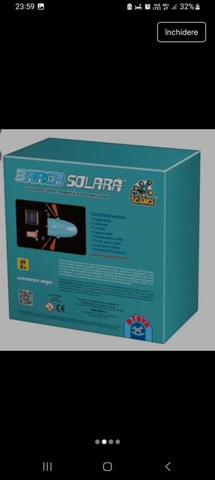 Barcuta solara.Joc educativ copii D Toys