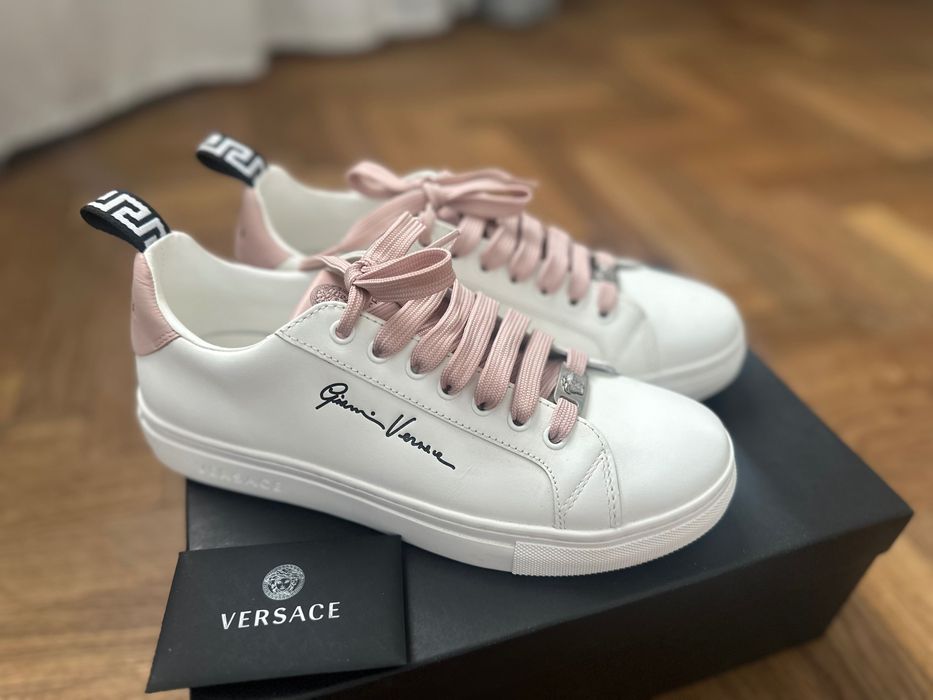Adidasi de femeie versace alb cu roz nr.38
