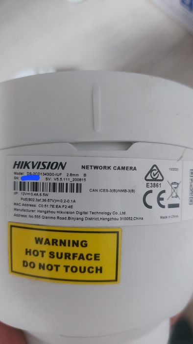 6 ta IP kamera, nvr 8 kanalli, 1 ta poe switch (8 port + 2 uplink)