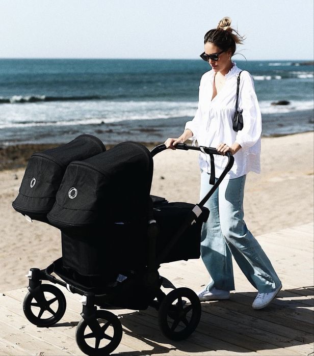 Коляска для двойни Bugaboo Donkey Twin шасси Black
