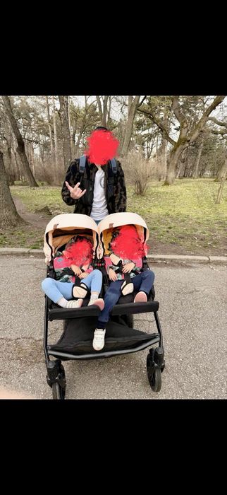 Комбинирана количка за близнаци 2в1 Dorjan - Quick Twin, Розова