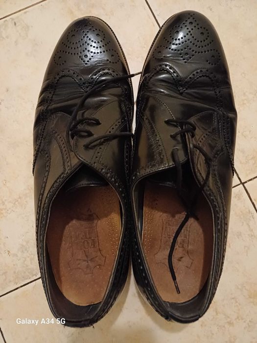 Кожени черни официални обувки Bally