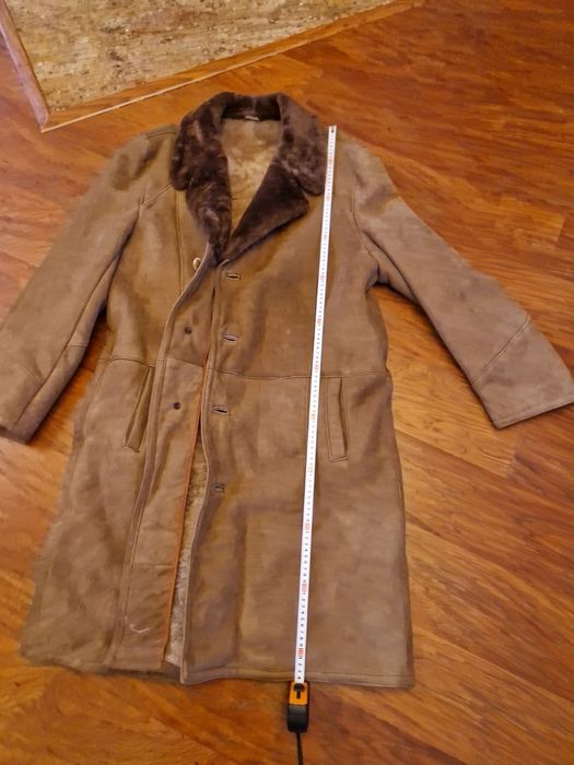 Мъжки кожух агнешка кожа чисто нов