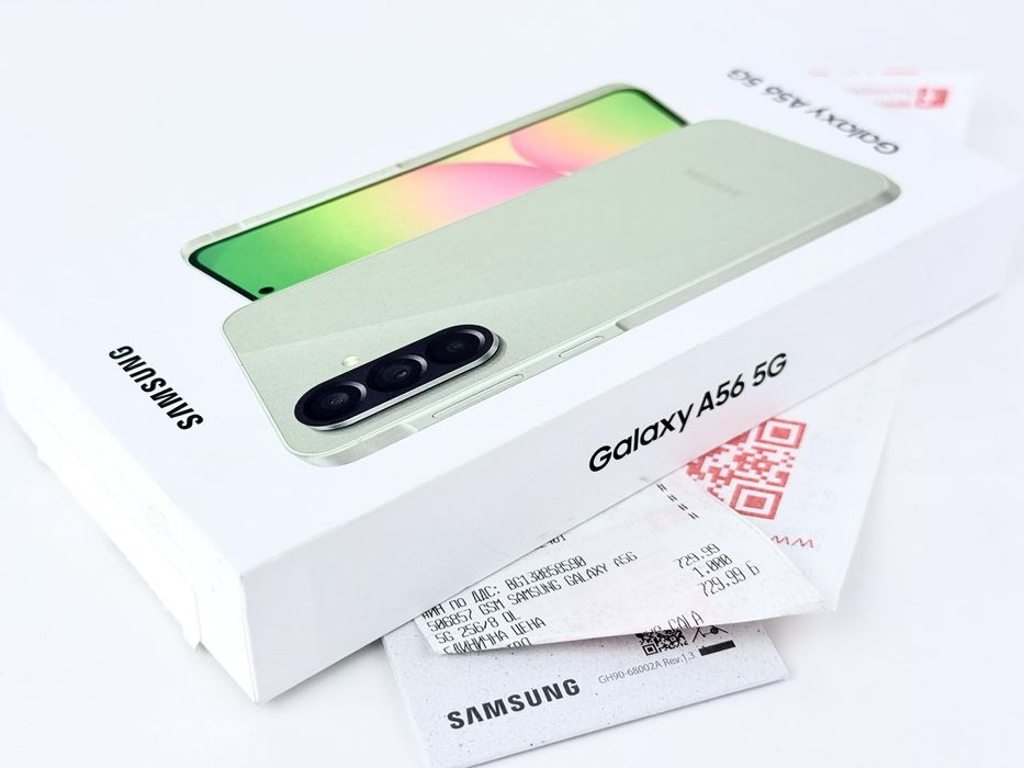НОВ! Samsung Galaxy A56 5G 256GB 8RAM Awesome Olive 2г. Гаранция!