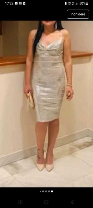 Rochie de ocazie argintie