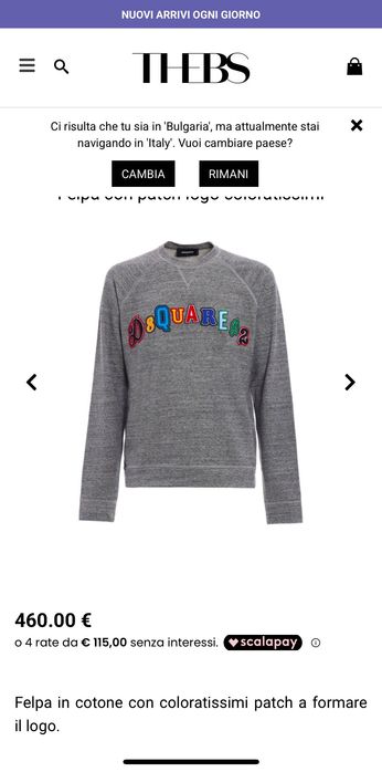 Dsquared2  XL  grey jumpers