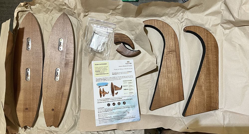 Стойка за сърф борд. Surfboard Wall Rack