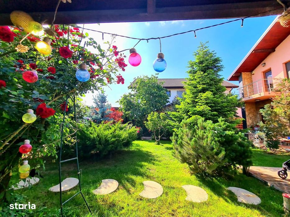 Vilă individuală Pantelimon| teren 518 mp| mobilată| curte amenajată