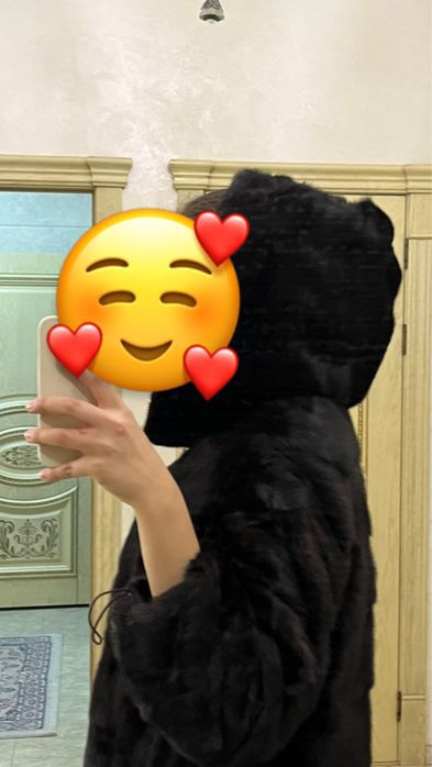 Поперечная норковая шуба