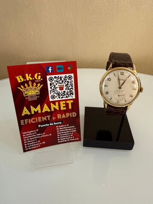 Ceas Zenith din aur 18K Amanet BKG