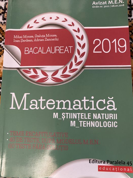 Vand carti pregatire mate, romana, chimie, biologie, franceza