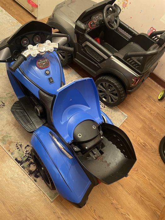 Детский мопед электромобиль