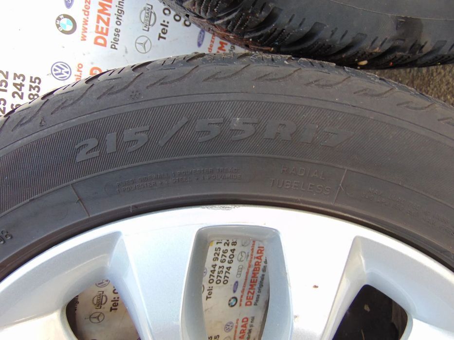 Jante aluminiu Ford Mondeo mk5 S max Kuga Galaxy 3 r17 jante aliaj cu anvelope iarna 215/55/r17