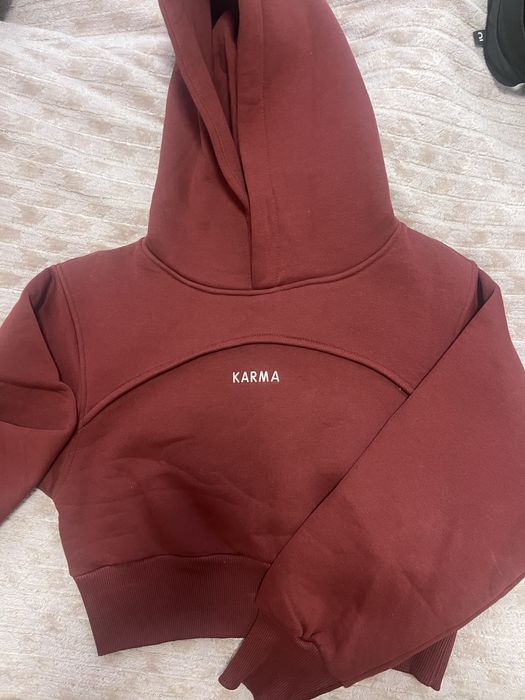 Комплект КАРМА,размер S,цвят червен-бордо