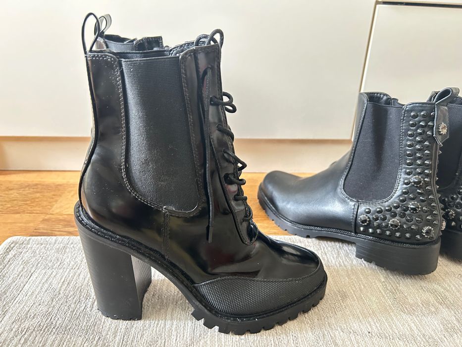 2 броя Боти черни размер  38